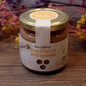 Brotaufstrich aus Blütenhonig und Erdbeeren – 250 g